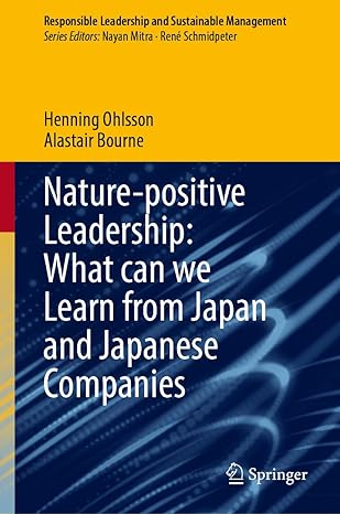 Nature-positive Leadership: What can we Learn from Japan and Japanese Companies